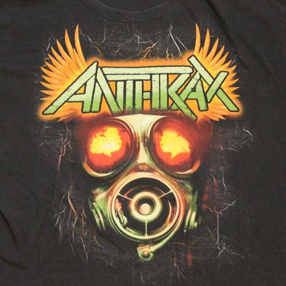Anthrax Danger Mosh Area Shirt - XL - Heavy Metal Rock Black Graphic Tee - Picture 1 of 5
